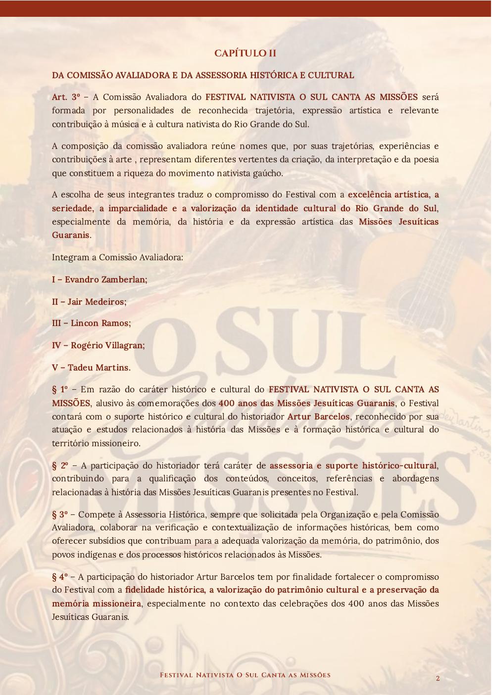 Regulamento oficial — página 2 de 10